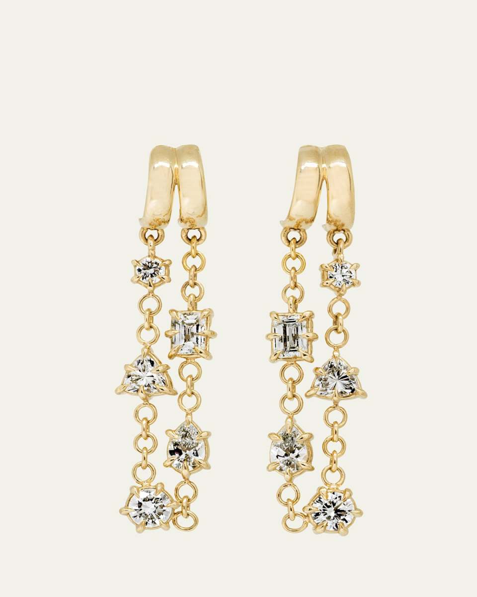 Constellation Double Huggie Multishape Earrings